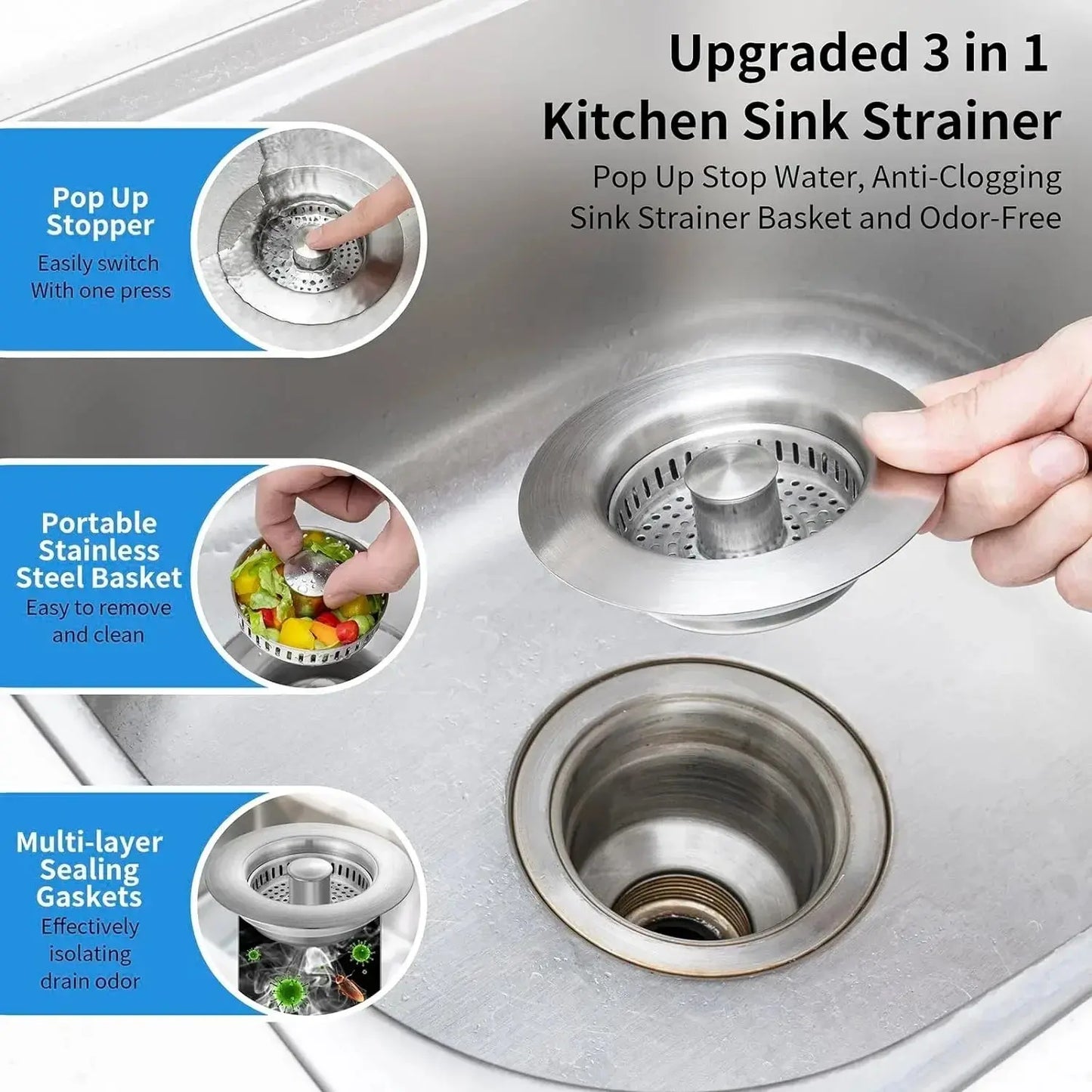 (1 + 1 Free) Stainless Steel Sink Saver