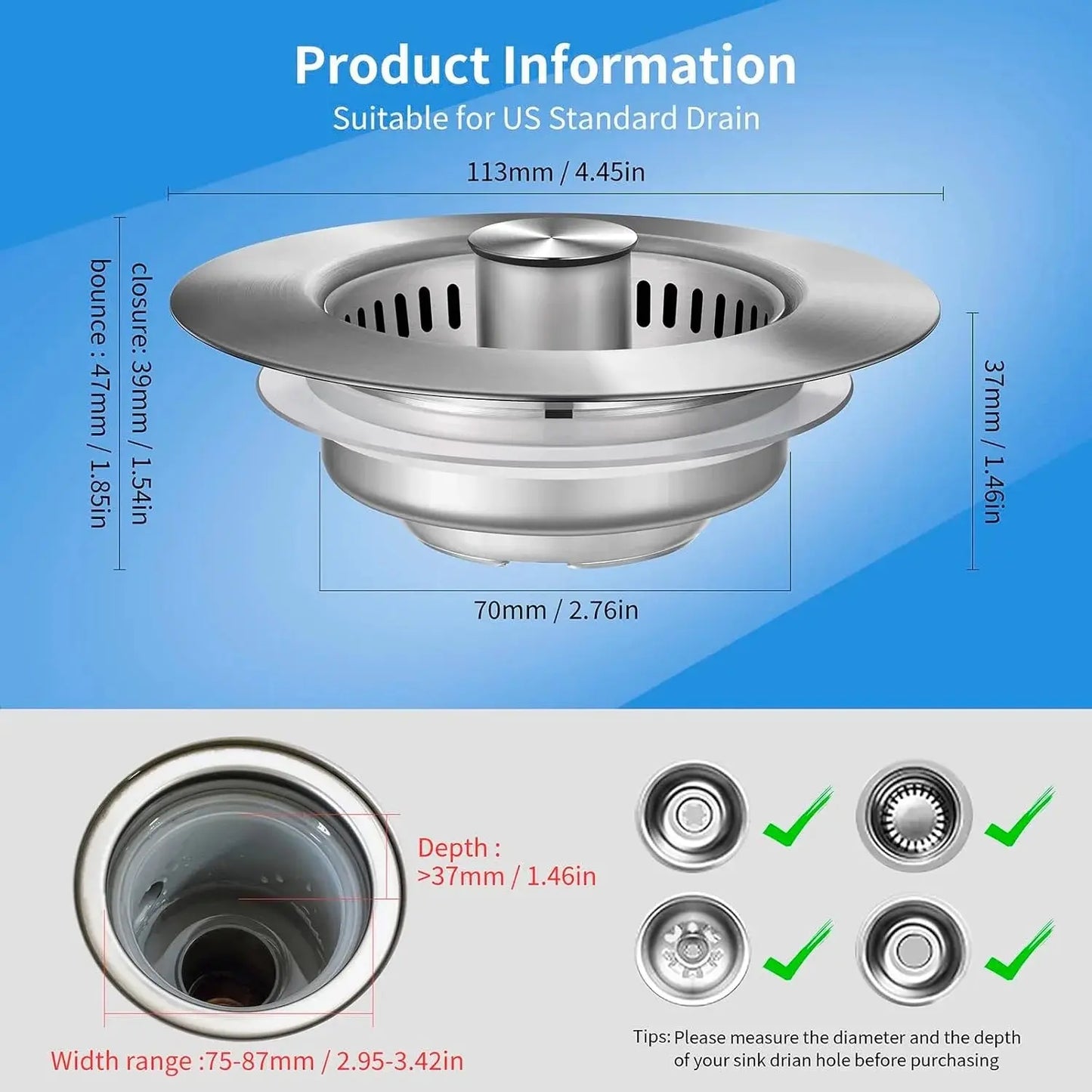 (1 + 1 Free) Stainless Steel Sink Saver